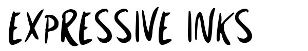 Expressive Inks font preview